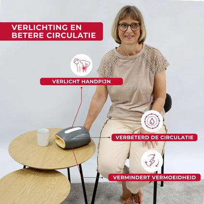 Handmassageapparaat met warmte