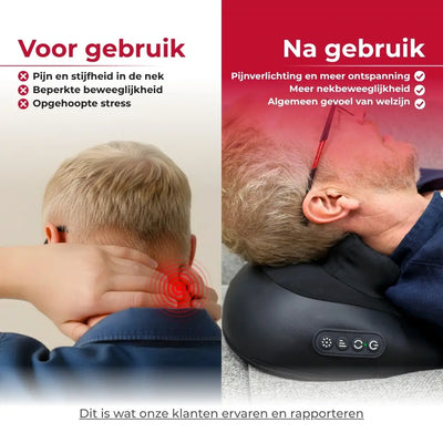 Nekmassageapparaat met warmte & Shiatsu