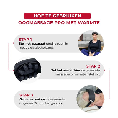Oogmassageapparaat Pro met warmte
