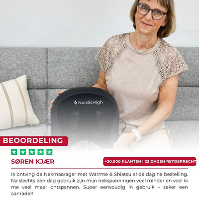 Nekmassageapparaat met warmte & Shiatsu