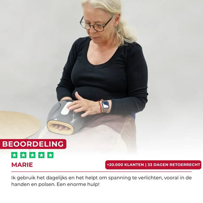 Handmassageapparaat met warmte