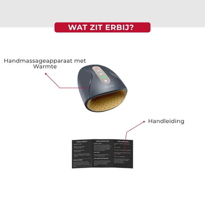 Handmassageapparaat met warmte